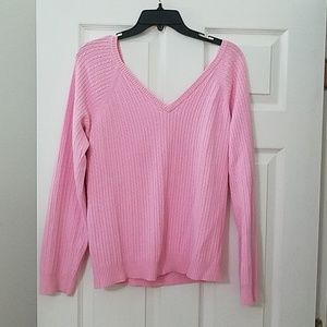 Deep v-neck sweater